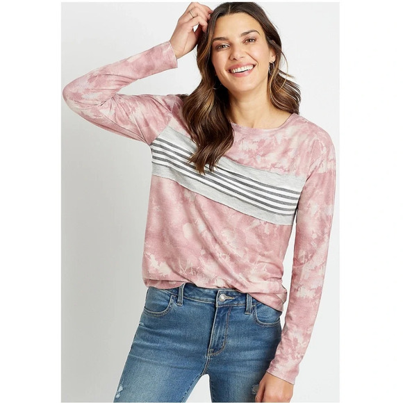 2/$15 Tie Dye Stripe Sweatshirt - Picture 1 of 4